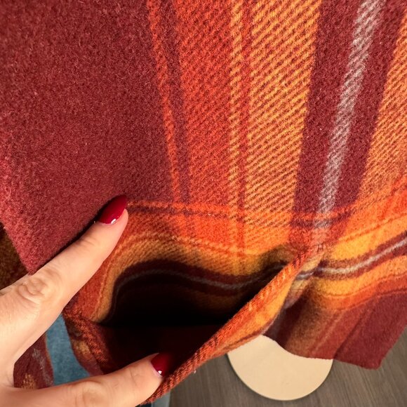 Vintage Plaid Wool-Blend Shirt Jacket by Coldwater Creek sz Large (14/16) - Picture 6 of 11